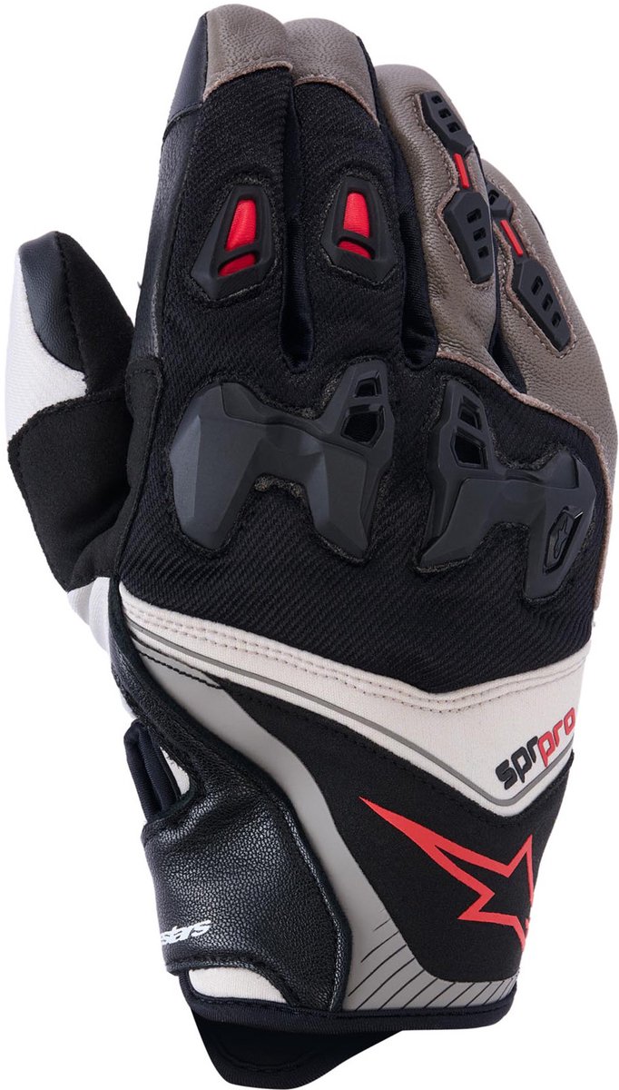 ALPINESTARS SP-R Pro, Motorcycle racing gloves, Walnut-Mastic-Black