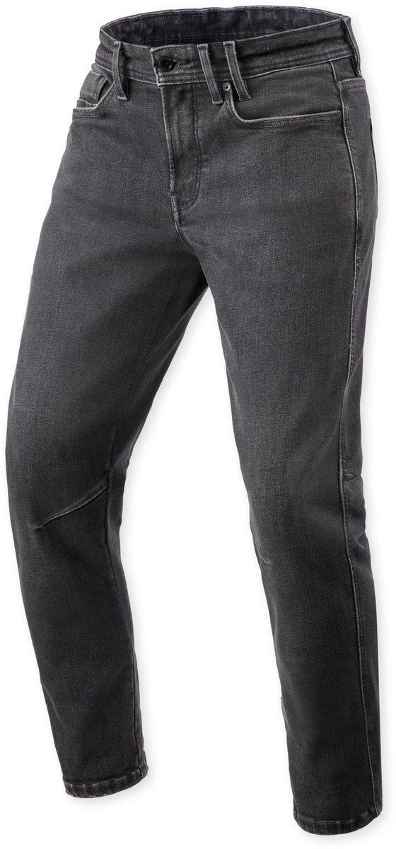 REV'IT! Detroit 3 Tapered, Men's motorcycle jeans, Black Stone length 32