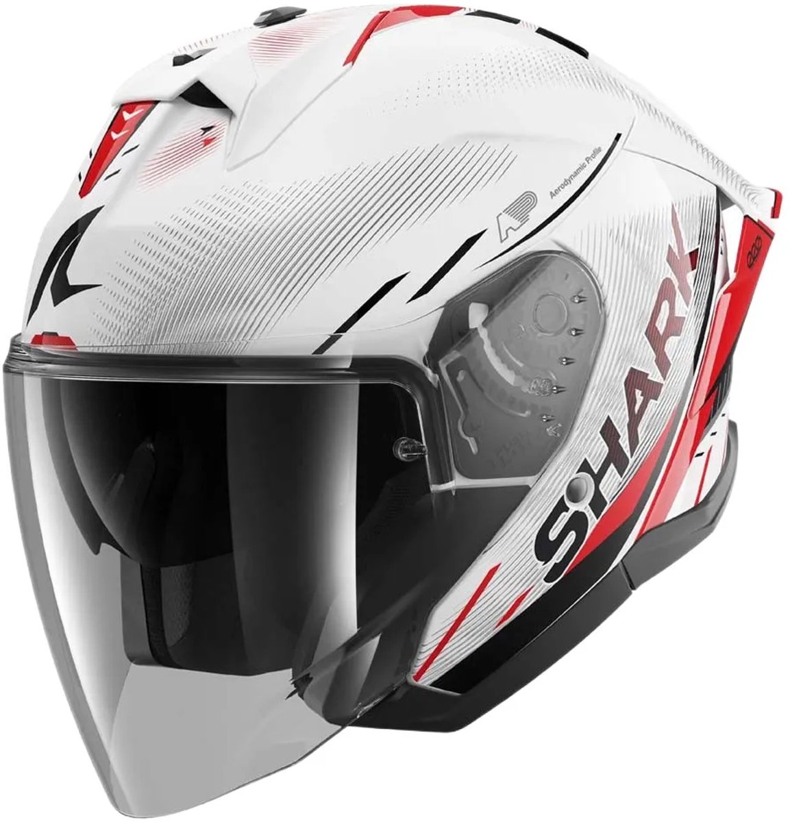 SHARK Skwal Jet Cup Speed-Tech, helmet, White-Red-Black WRK