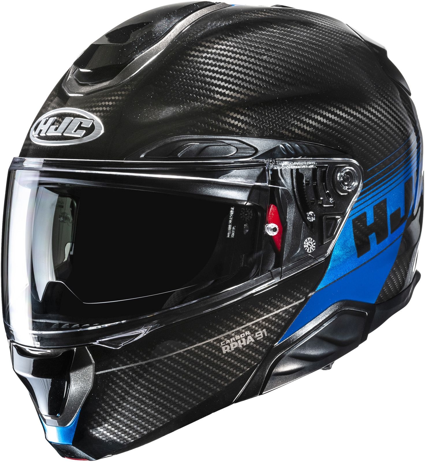 HJC RPHA-91 Carbon Elig, Modular helmet, Black Blue