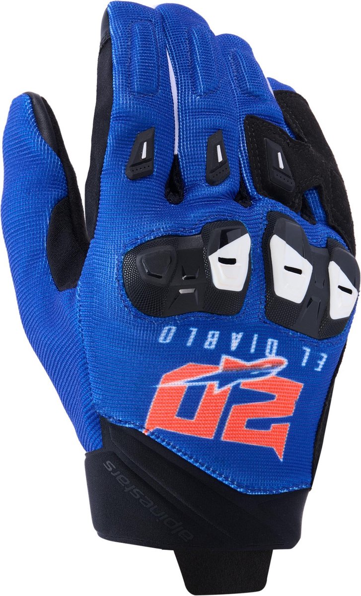 ALPINESTARS SP X 1 Gloves, Men's summer motorcycle, FQ20 Blue-Black-Red Fluo
