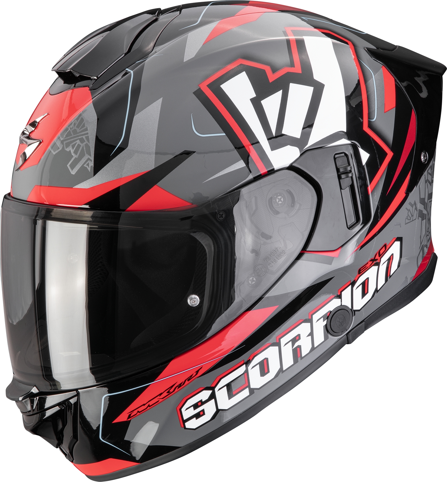 SCORPION EXO-530 Air Rok, Full-face helmet, Grey-Black-Red