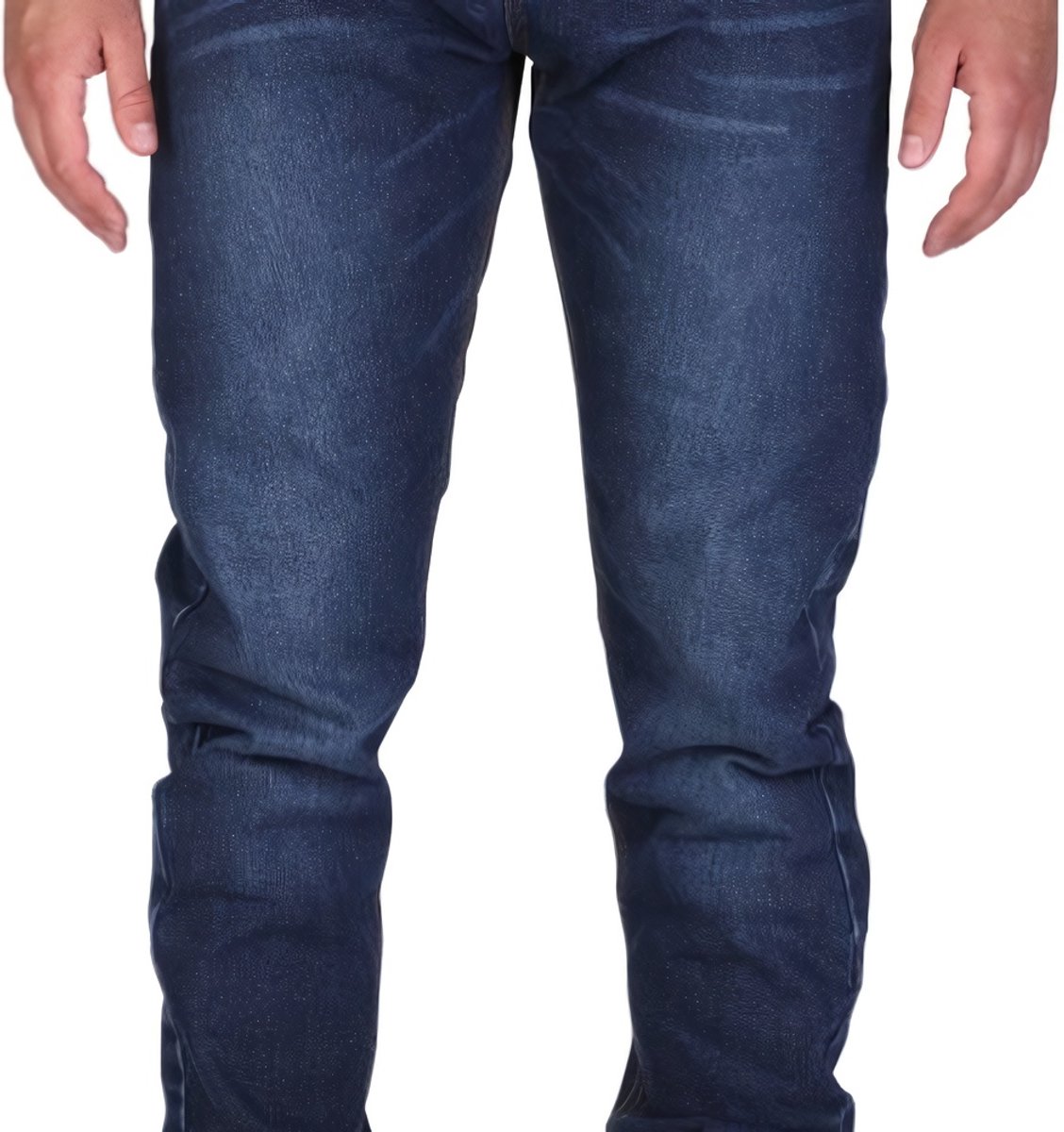 MODEKA Sonic Mono, Men's motorcycle jeans, Soft Wash Dark Blue Length 34