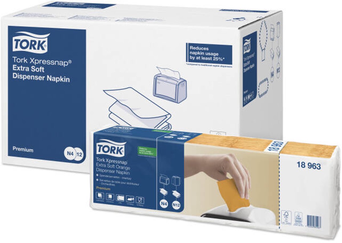 Tork Spenderservietten Xpressnap Extra (N4-System) 16,5x21,3cm 2-lagig