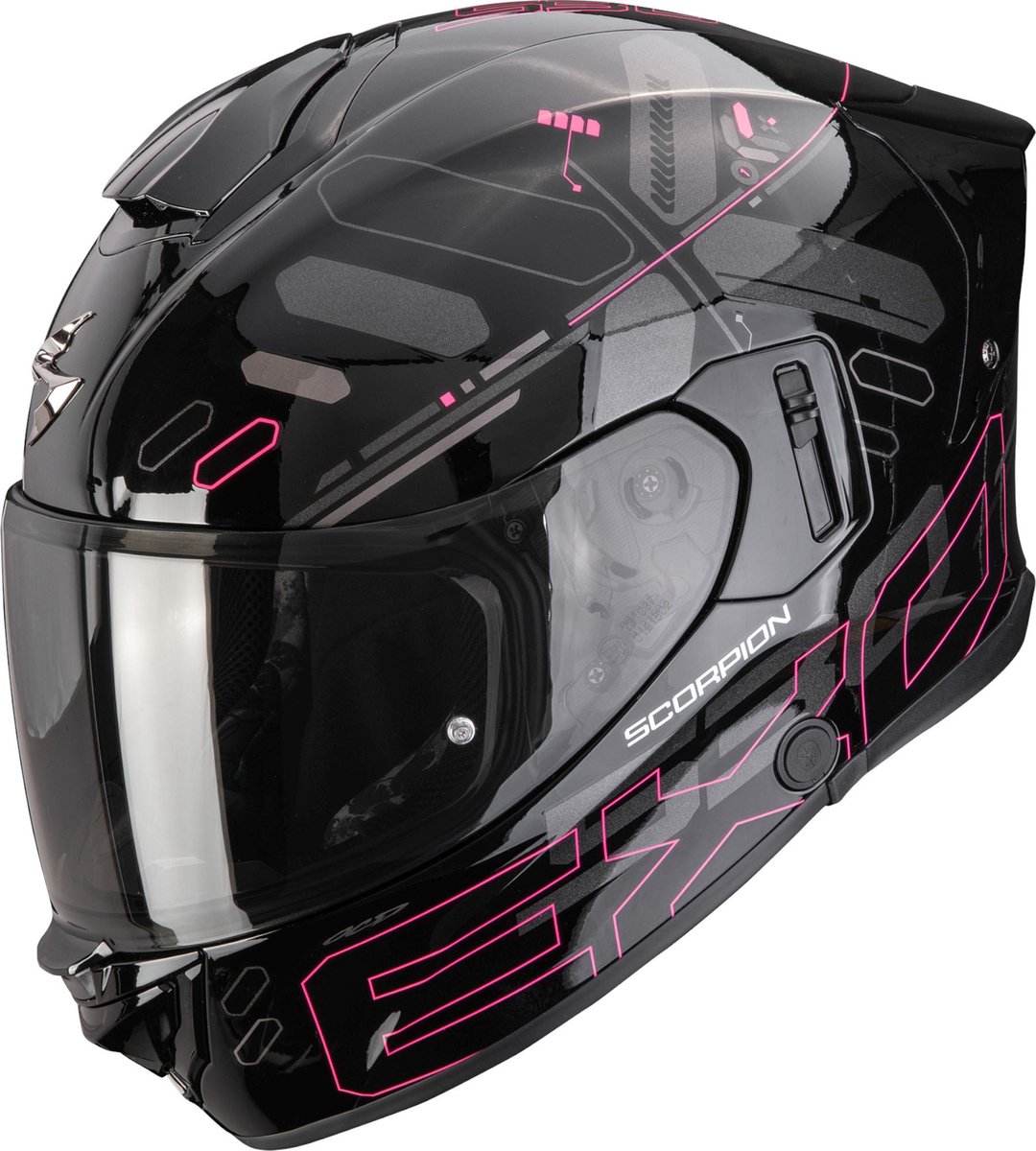 SCORPION EXO-530 Air Fond, Full-face helmet, Black-Pink
