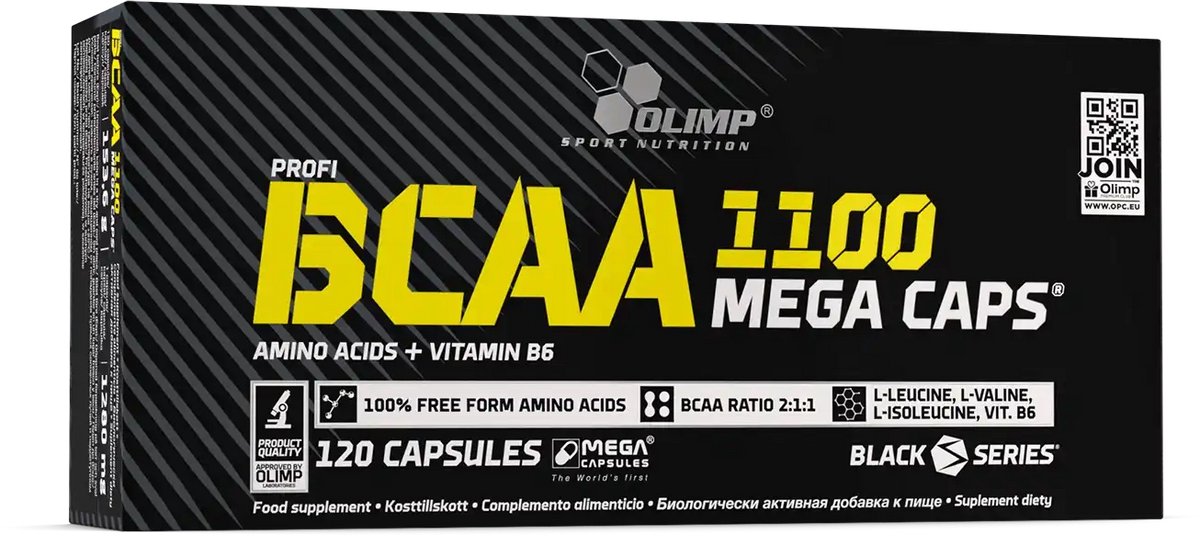 Aminokwasy BCAA Olimp BCAA 1100 Mega Caps 120kaps
