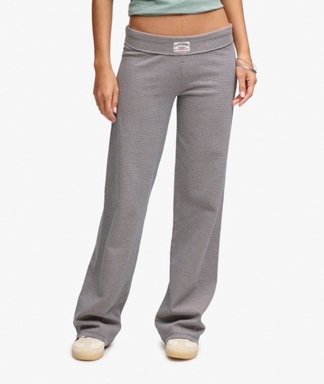 Superdry Damen Athletic Essentials Jerseystreifen-hose Schmale Passform Navy - Größe: 38