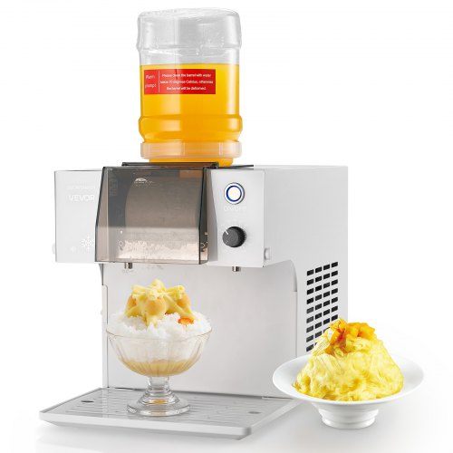 VEVOR Snowflake Ice Machine, 60KG/24H Snowflake Ice Maker, Ice-Shaver Machine with Stainless Steel Blade, Electric Snow Cone Maker with 1.8L Tank, 90S Fast Pre-Cooling, for Home & Small Gatherings
