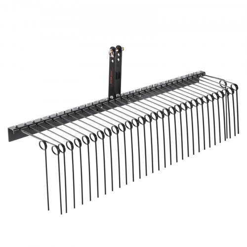 VEVOR Tow Behind Landscape Rake 72"/183 cm Lawn Dethatcher Rake with 32 Steel Tines