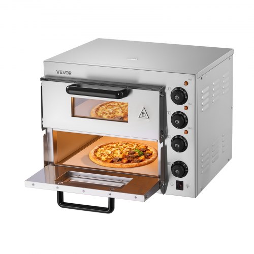 VEVOR Commercial Countertop Pizza Oven Electric Pizza Oven for 35.6 cm Pizza Indoor