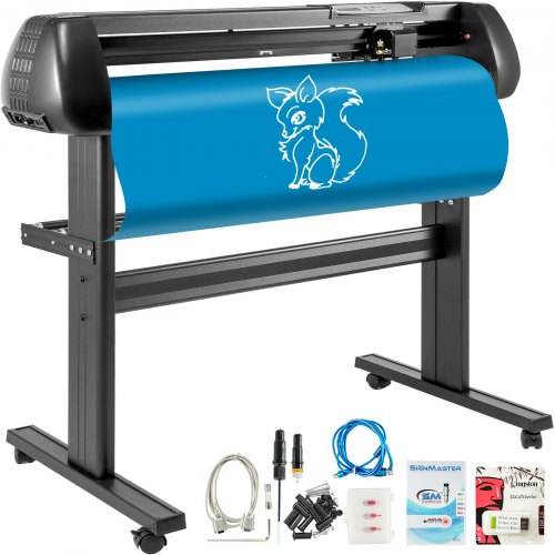 VEVOR 28inch Vinyl Cutter Machine Basic Vinyl Plotter Cutter with Stand Plotter Adjustable Force Speed Sign Making