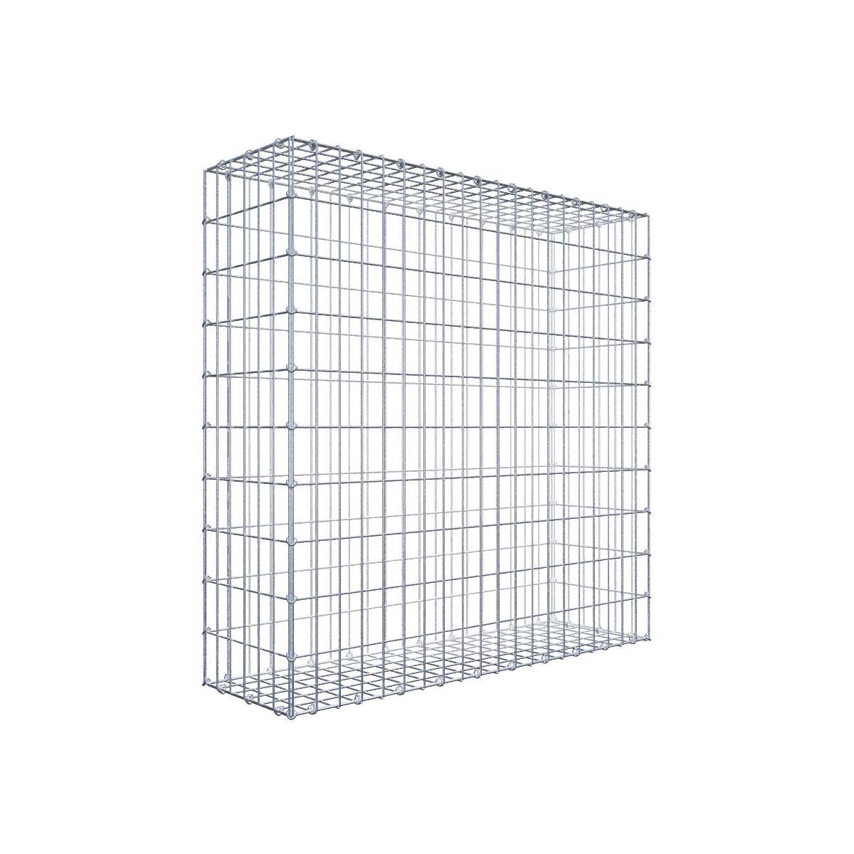 Gabion 100 cm x 100 cm x 30 cm (L x H x D), maskstorlek 5 cm x 10 cm, C-ring
