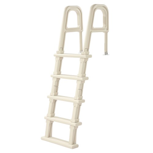 VEVOR Swimming Pool Ladder, 75°Inclined 5-Step Double Handrails Stair, Non-slip Heavy Duty Steps, Load Capacity 300 lb, for 48-54 In Inground & Above-ground Pools of Any Deck Surface Indoor & Outdoor