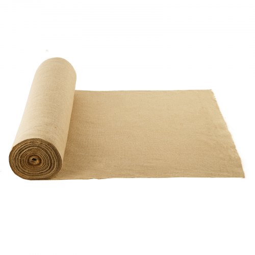 VEVOR Burlap Fabric Roll, 36” x 150 ft & 50 x 50 High Density Wide Natural Burlap Fabric Rolls, Jute Fabric Burlap Tree Wrap Roll, for Decor, Crafts, Wedding, Gardening, Plant & Tree Winter Covering
