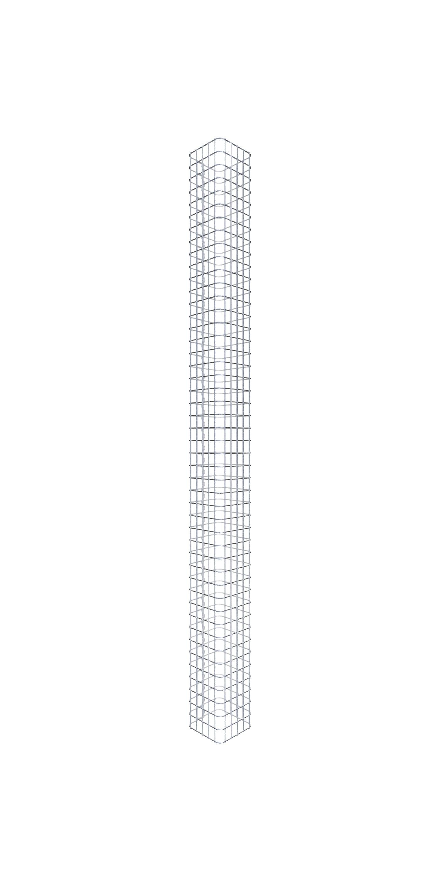 Gabionpelare vinkelrät 27 cm x 27 cm, 230 cm höjd, MW 5 cm x 5 cm