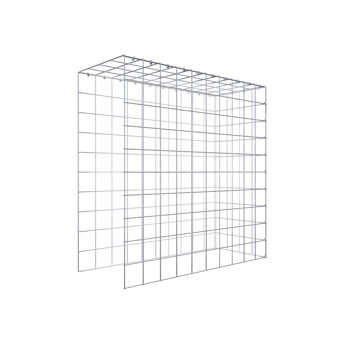 Extra gabion typ 4 100 cm x 100 cm x 40 cm (L x H x D), maskstorlek 10 cm x 10 cm, C-ring
