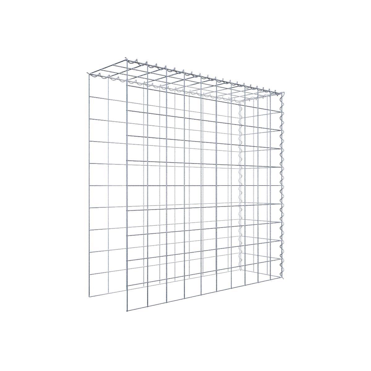 Extra gabion typ 4 100 cm x 100 cm x 30 cm (L x H x D), maskstorlek 10 cm x 10 cm, spiral