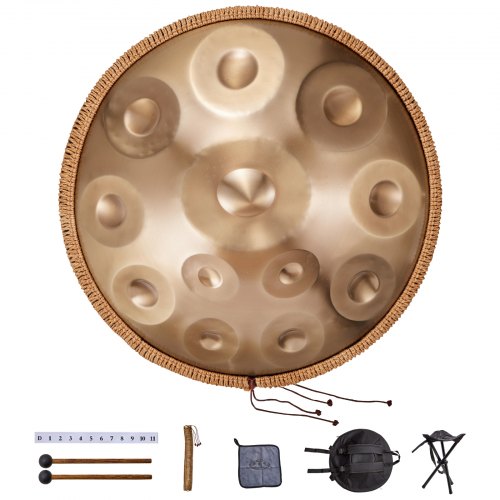 VEVOR Handpan-trumma 55,9 cm 12-noters d-moll handtrummainstrument med klubba
