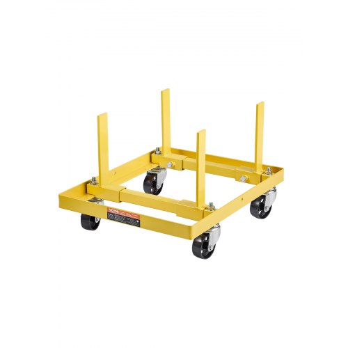 VEVOR Engine Stand, 750 LBS (340KG) Load Capacity Engine Motor Stand with Adjustable Width & Length, Heavy-Duty Steel Motor Holder with 4 Swivel Casters and 2 Ratchet Straps, Suitable for Most Engines