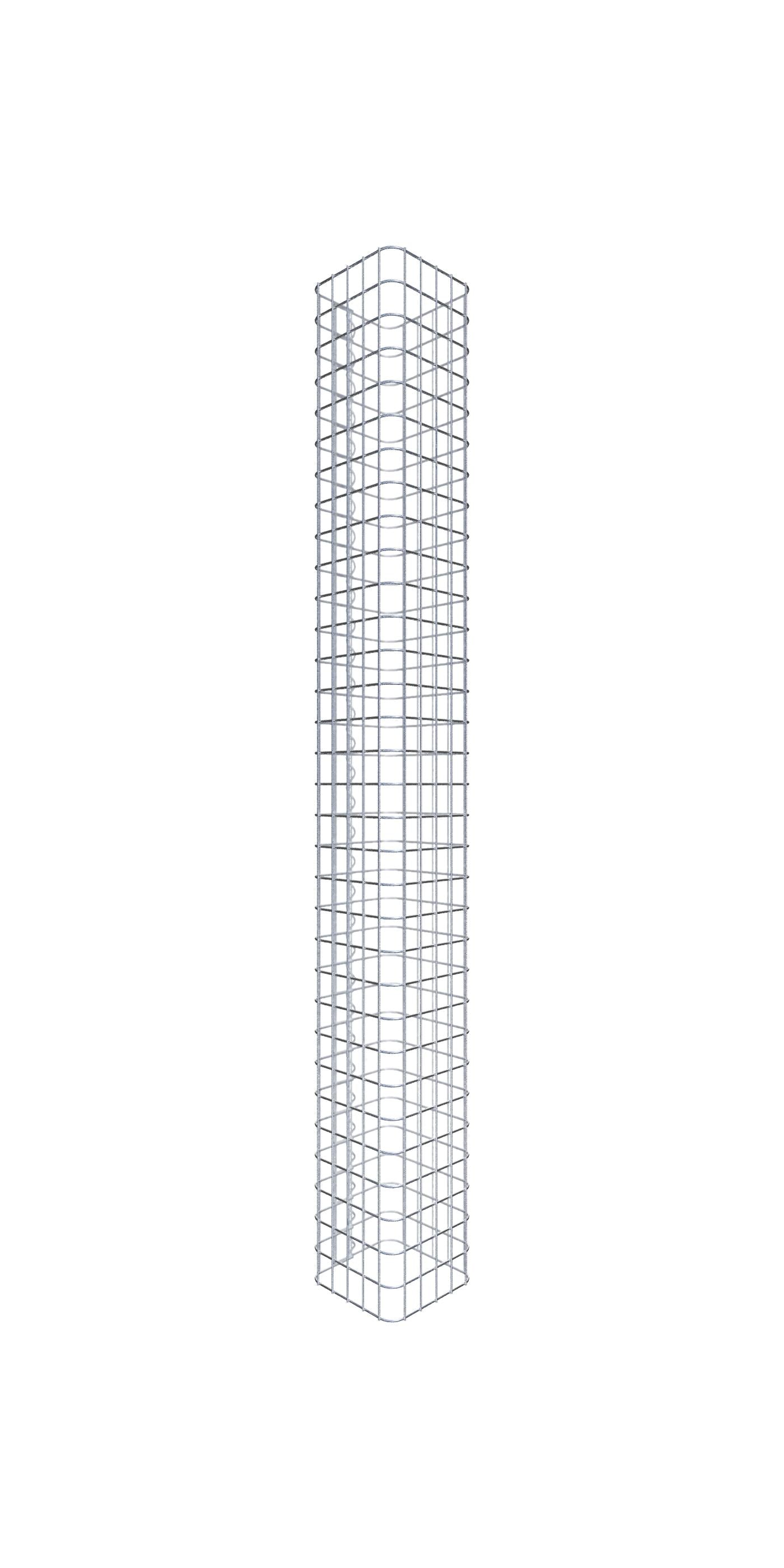 Gabionpelare vinkelrät 27 cm x 27 cm, 160 cm höjd, MW 5 cm x 5 cm