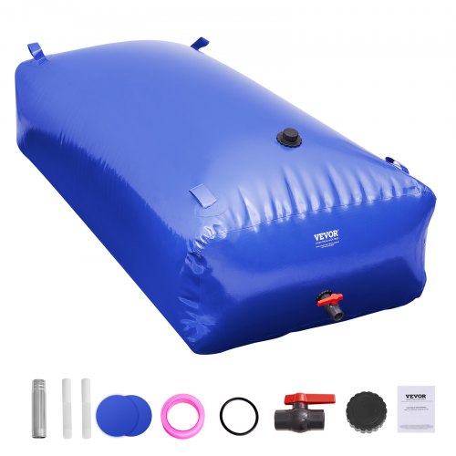 VEVOR Portable Water Storage Bladder 999.3 L 1000D PVC Collapsible Water Tank