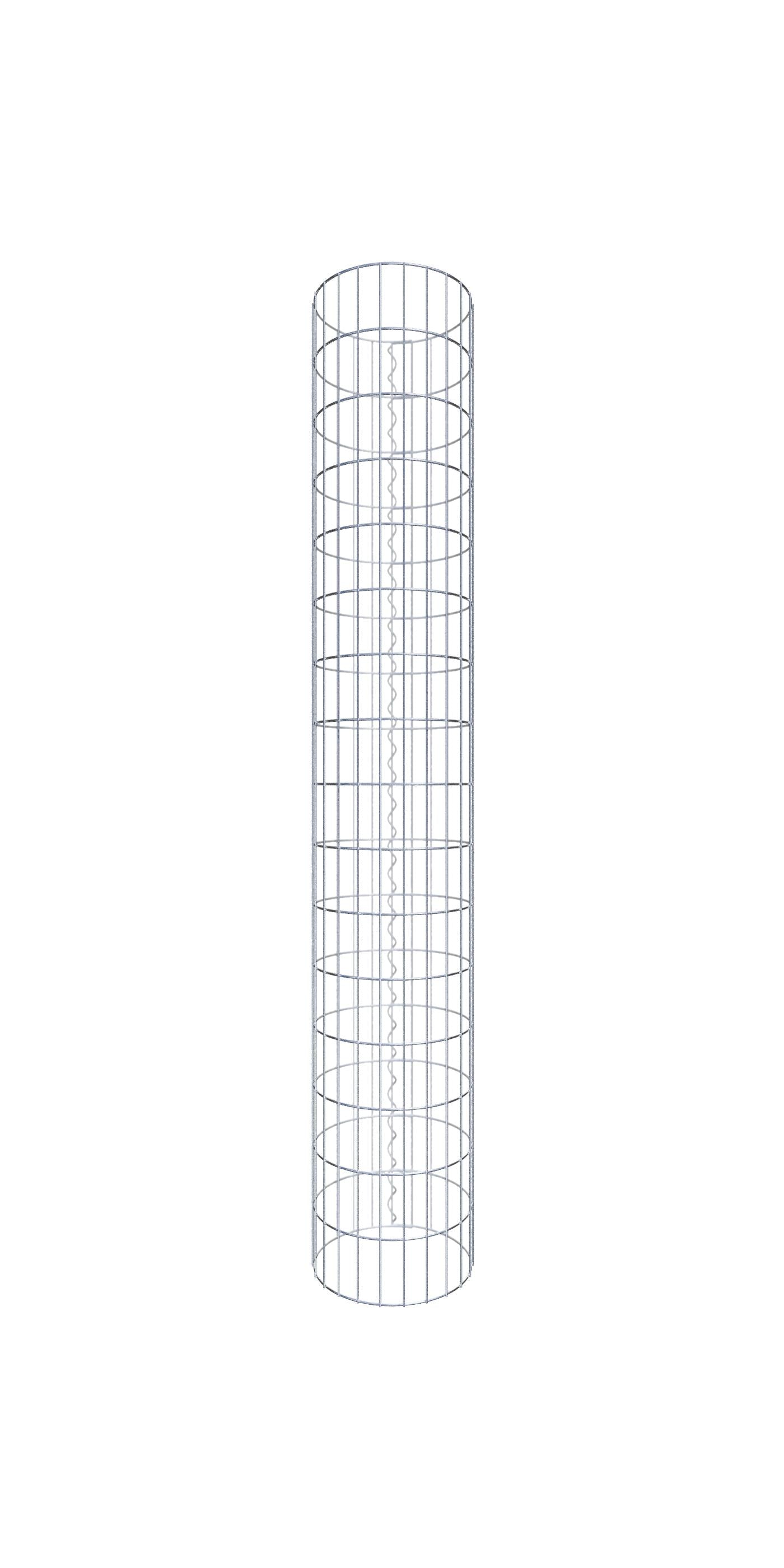Gabionpelare rund 37 cm diameter, 160 cm höjd, maskstorlek 5 cm x 10 cm