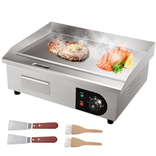 VEVOR 3000W 53.3 cm Commercial Electric Countertop Griddle Flat Top Grill Hot Plate