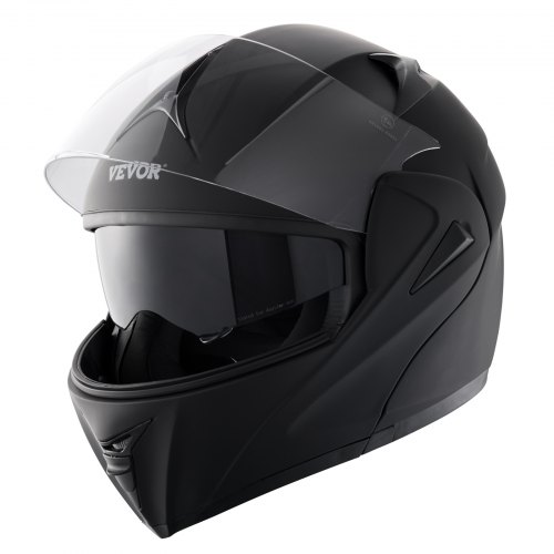 VEVOR Motorcycle Helmet, Unmasked, Smart Street ABS & High Density Helmet with Bluetooth Communications & Interchangeable Lens, DOT Approved Comfortable Motocross Helmet, Fit for Youth & Adults