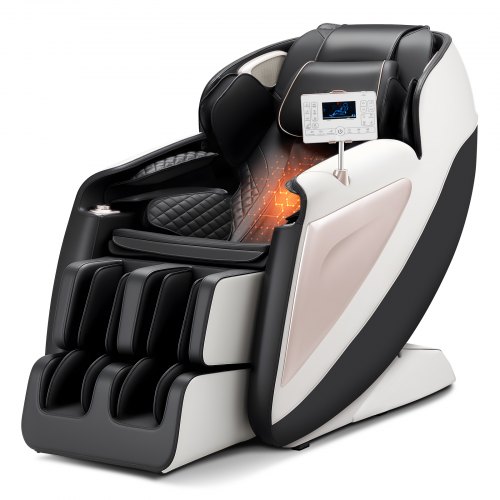 VEVOR Full Body Massage Chair, 3D Zero Gravity Recliner with SL Track, 18 Auto Modes, Heat, Foot Rollers, Armrest Control, LCD Display, 36 Airbags, Retractable Footrest