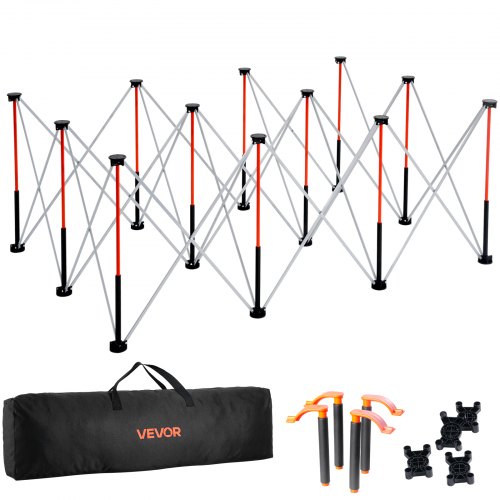 VEVOR Portable Folding Workstand, 1865 x 1261 mm Collapsible Workbench, 2041 kg Weight Capacity, No Assembly Foldable Work Stand with Storage Bag, Table Top NOT Included, for Garage Workshop Outdoor