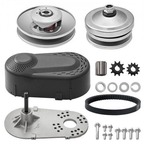 VEVOR Drive Clutch, 2-8HP Engine, 2000 RPM High-Strength Drive Clutch with Asymmetric Designed Wheels & Robust Rubber Belt, Sturdy & Durable Clutch with Full Accessories, Fit for Various Engines