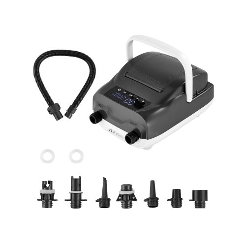 VEVOR Paddle Board Pump, 20PSI High Pressure, Dual Stage Inflation & Deflation SUP Air Pump with Auto-Off Function and 12V DC Car Connector, Ideal for Inflatable Paddle Board, Tent and Mattress