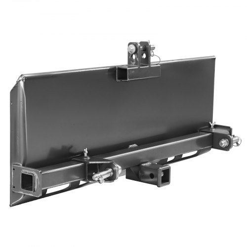 VEVOR Universal 3-point Skid Steer Plate, 5/16" Skid Steer Attachment Plate, Skid Steer Mount Plate Steel Adapter Loader, Compatible with Deere, Kubota, Bobcat, Mahindra Skid Steers and Tractors
