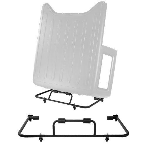 VEVOR Hardtop Storage Cart, Moveable Sturdy Hard Top Cart, with 3-Adjustable Holes & Thickened Soft Padding, Hardtop Storage Rack with Powder Coating, Fit for Jeep Wrangler TJ, JK, JL