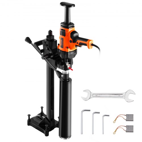 VEVOR Core Drill Machine 2.03-16 cm Dia 2000W Handheld and Stand Core Drill Rig
