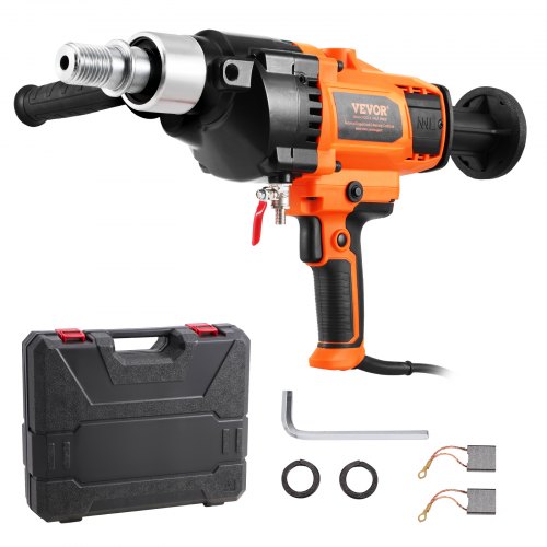 VEVOR Core Drill Machine 2.03-18 cm Dia 2600W Handheld Core Drill Rig for Mixing