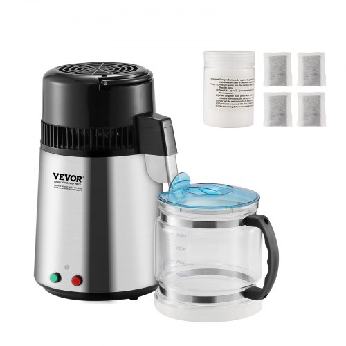 VEVOR 4L Water Distiller Purifier Machine Countertop Stainless Steel Interior