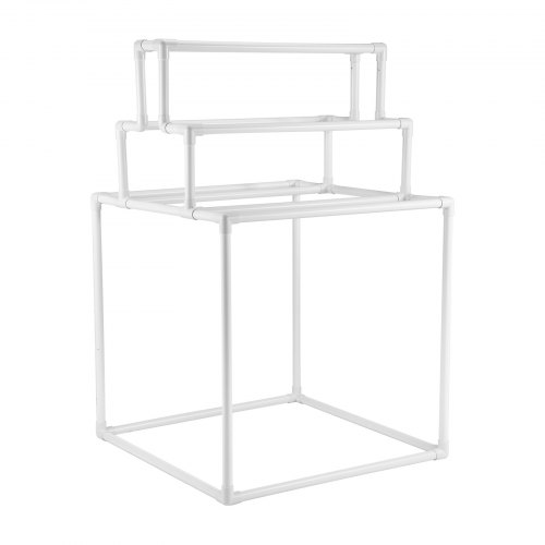 VEVOR Towel Rack, 8 Bars Outdoor PVC Towel Holder, Freestanding Pool Towel Hanger Stand Next to Hot Tub, Outdoor Indoor Quilt Drying Rack Organizer, Ideal for Poolside, Bathroom, Spa, White