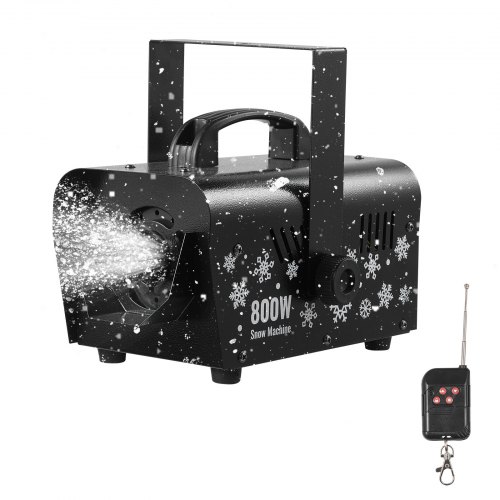 VEVOR Snow Machine, Powerful 1500W, Handheld/Hanging Snow Maker, Wireless Remote Control, Snowflake Maker with 5L Fluid Tank, Snowflake Making Machine for Outdoor & Indoor Christmas Party Decor