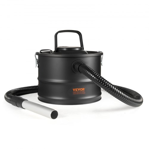 VEVOR Ash Vacuum Cleaner, 15L with 1200W Powerful Suction, Fireplace Vacuum with Reverse Suction, 3M Power Cable, 16 Kpa Max. Vacuum, for Fireplaces, Pellet Stoves, Wood Stove, Log Burner