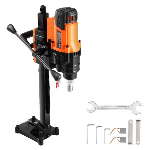 VEVOR Core Drill Machine 2.03-20.1 cm Dia 3000W Diamond Core Drill Rig with Stand