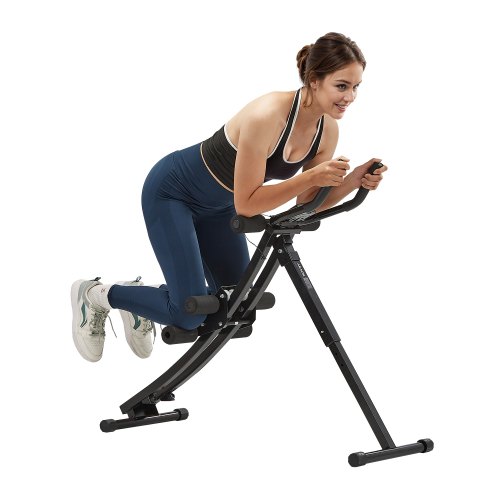 VEVOR AB Workout Machine, Ab Workout Equipment at Home Gym, Core & Abdominal Trainers for Women, 440 lbs Weight Capacity Strength Training Ab Cruncher, Foldable Adjustable Fitness Exerciser