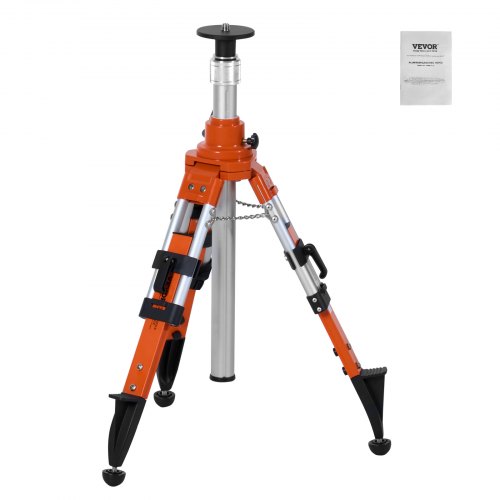 VEVOR Laser Level Tripod Stand, 5/8"-11 Thread Mount, 27.16-67.71 inch Height Adjustment Heavy Duty Survey Tripod, with Level Bubble & Diffusion Limiter , Liftable Non-Skid Feet for Construction