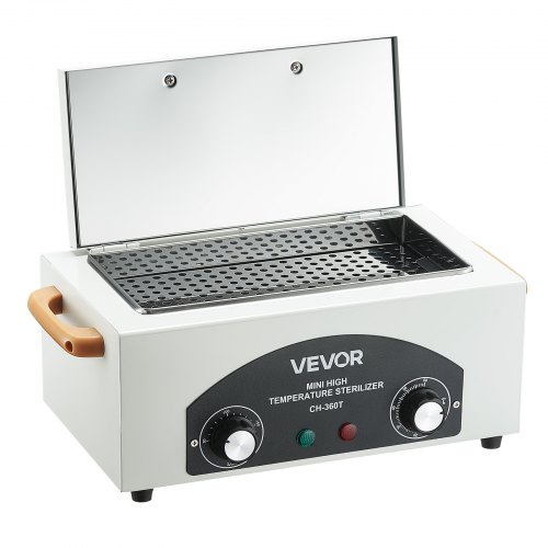 VEVOR High Temperature Autoclave Machine, 2L, 300W High Temperature Cleaner Machine Box with Adjustable Temperature and Time, Dry Heat Cabinet Nail Tool Cleaner for Labs, Home, Nail and Beauty Salons