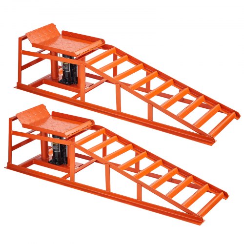 VEVOR Hydraulic Car Ramps, 2 PCS 5T 11000 lbs, 270-360 mm Lift Height, Heavy Duty Hydraulic Vehicle Ramps, Portable Car Lifts for Home Garage Maintenance and Oil Changes, Truck Vehicle Auto Repair