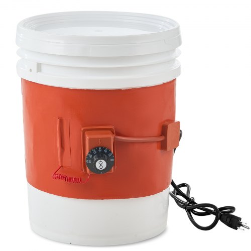 VEVOR 18.9 L Metal Drum Heater 800 Watt 19.7 cm Width 30-150°C Adjustable