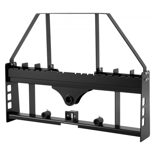 VEVOR Skid Steer Pallet Fork Frame, 1814 kg Rated Capacity, 115 cm Pallet Fork Frame Attachments with 50.8 mm Hitch Receiver & Spear Sleeves, Fit for Quick Attach Tractor Loaders, Frame Only