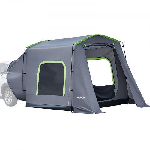 VEVOR Large SUV Tent for 5–9 Person, 3.23 x 2.44m All-Season SUV Tailgate Tent with Ventilated Door & Mesh Windows, PU3000mm Waterproof Dual-Use Car Rear Hatch Tents for Outdoor Camping Hiking