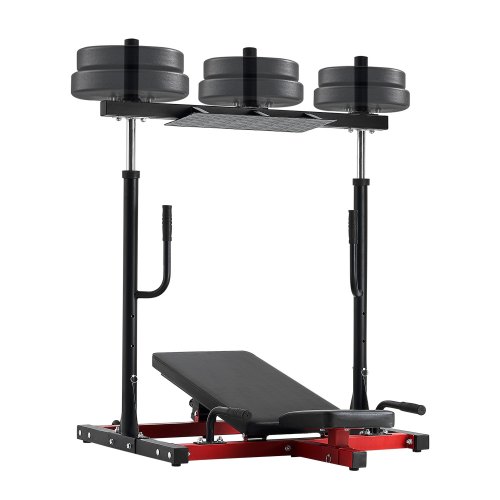 VEVOR Vertical Leg Press Machine, Lower Body Special Home Gym Machine, Carbon Steel Leg Press Exercise Training Equipment, Adjustable Leg Strength Workout for High-Intensity Presses, 550 lbs Capacity