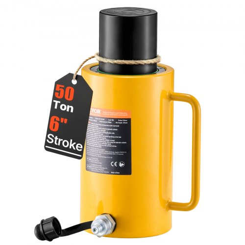 VEVOR Hydraulic Cylinder Jack 50T 150 mm Stroke Single Acting Hydraulic Cylinder Jack Ram